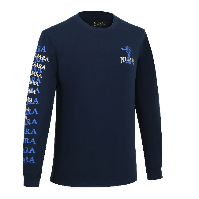 Pilbara Men s T Shirt Long Sleeve Ritemate Workwear Pilbara Men s T Shirt Long Sleeve Ritemate Workwear